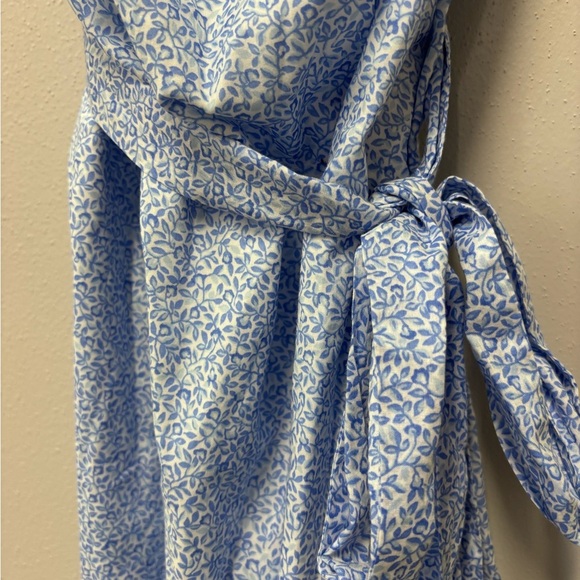 Michael Kors Blue and White Floral Off Shoulder  Sundress Graduation Baby shower - Picture 9 of 9